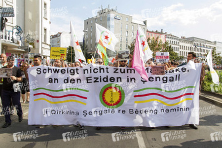 Demonstration der Jesiden, Berlin