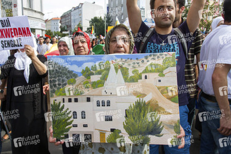 Demonstration der Jesiden, Berlin
