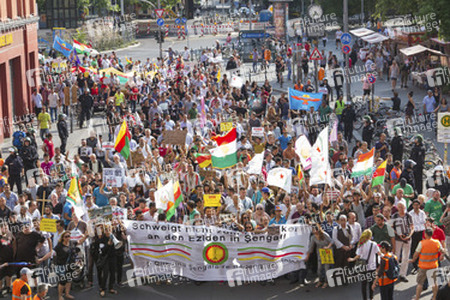 Demonstration der Jesiden, Berlin