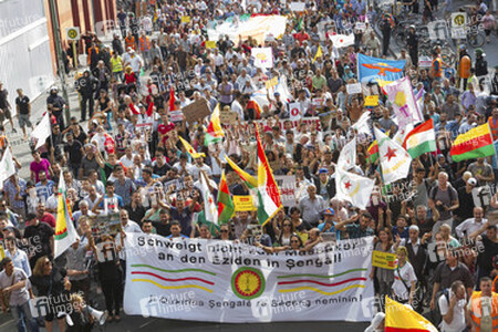 Demonstration der Jesiden, Berlin