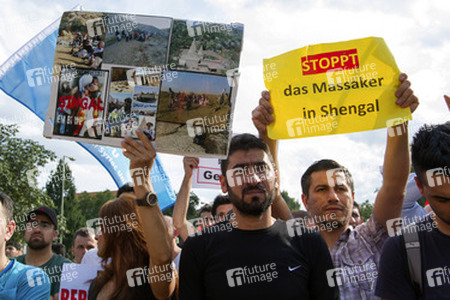 Demonstration der Jesiden, Berlin