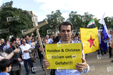 Demonstration der Jesiden, Berlin
