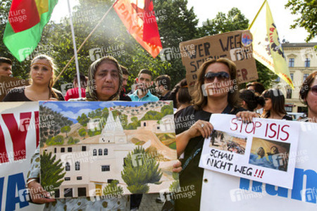 Demonstration der Jesiden, Berlin