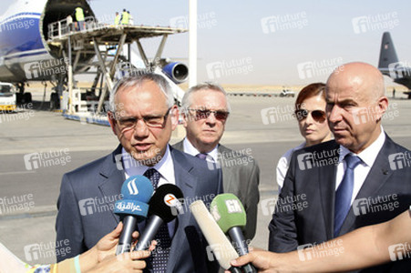 Eintreffen von Hilfslieferungen, Erbil