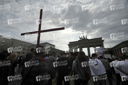 Protest gegen die Verfolgung von Christen im Irak, Berlin