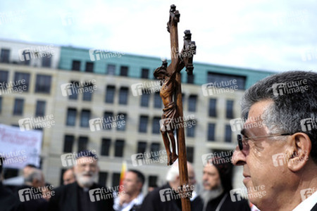 Protest gegen die Verfolgung von Christen im Irak, Berlin
