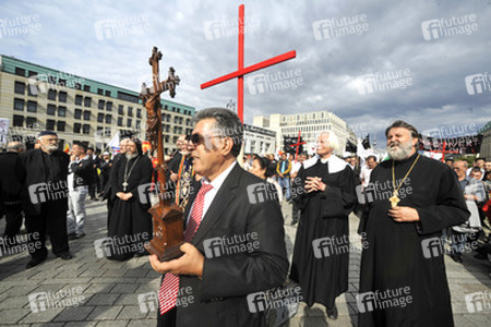 Protest gegen die Verfolgung von Christen im Irak, Berlin