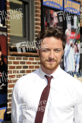 James McAvoy bei der 'Late Show with David Letterman', New York
