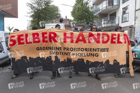 Hausbesetzer-Demo auf St. Pauli, Hamburg