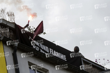 Hausbesetzer-Demo auf St. Pauli, Hamburg