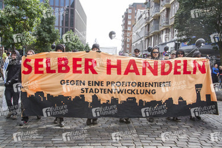 Hausbesetzer-Demo auf St. Pauli, Hamburg