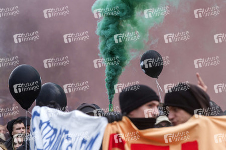 Hausbesetzer-Demo auf St. Pauli, Hamburg