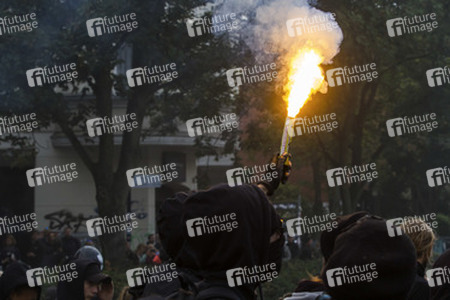 Hausbesetzer-Demo auf St. Pauli, Hamburg