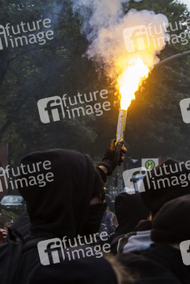 Hausbesetzer-Demo auf St. Pauli, Hamburg