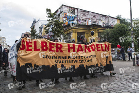 Hausbesetzer-Demo auf St. Pauli, Hamburg