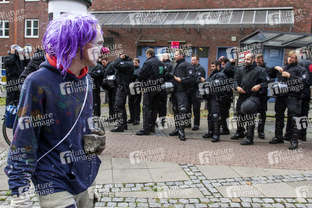 Hausbesetzer-Demo auf St. Pauli, Hamburg