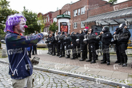 Hausbesetzer-Demo auf St. Pauli, Hamburg