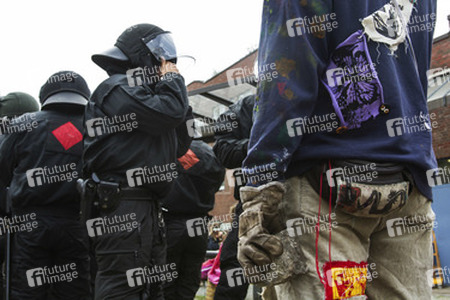 Hausbesetzer-Demo auf St. Pauli, Hamburg