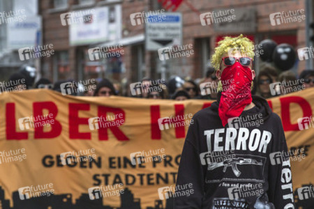 Hausbesetzer-Demo auf St. Pauli, Hamburg