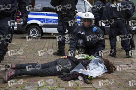 Hausbesetzer-Demo auf St. Pauli, Hamburg