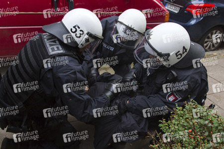 Hausbesetzer-Demo auf St. Pauli, Hamburg