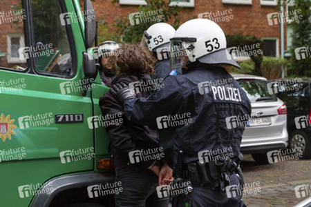 Hausbesetzer-Demo auf St. Pauli, Hamburg