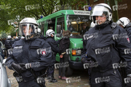 Hausbesetzer-Demo auf St. Pauli, Hamburg