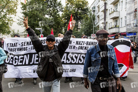 Demonstration gegen Rassismus und Abschiebungen, Berlin