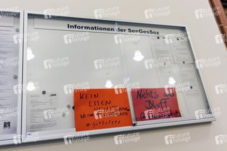 Go-In in der Senatsverwaltung, Berlin