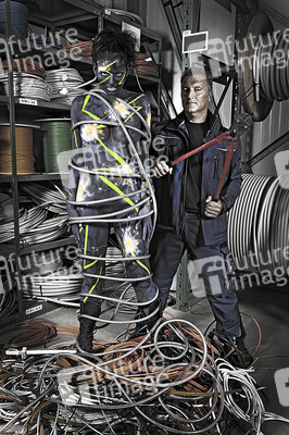 Elektriker / Electrician Bodypainting