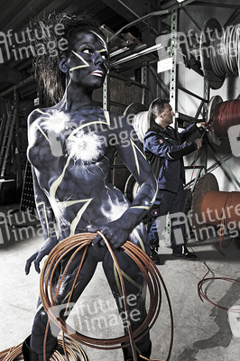 Elektriker / Electrician Bodypainting