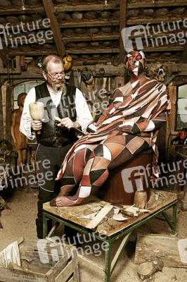Holzbildhauer / Wood Sculptor Bodypainting