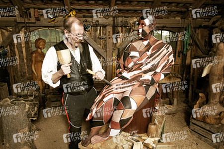 Holzbildhauer / Wood Sculptor Bodypainting