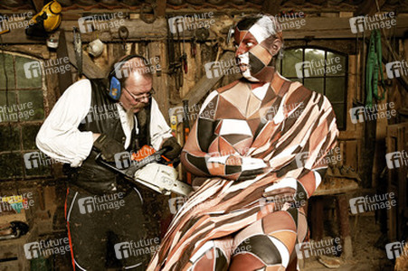 Holzbildhauer / Wood Sculptor Bodypainting