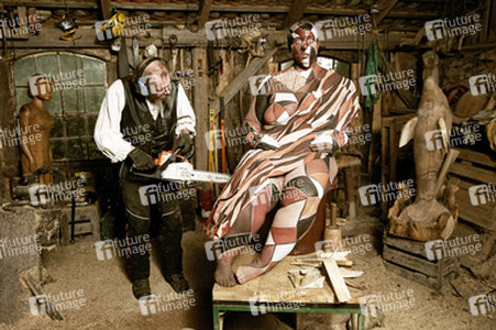 Holzbildhauer / Wood Sculptor Bodypainting