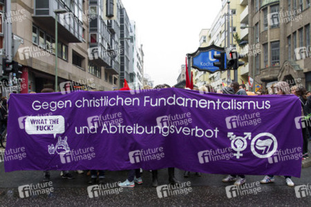 Gegendemonstration zum 'Marsch für das Leben', Berlin