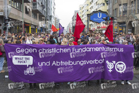 Gegendemonstration zum 'Marsch für das Leben', Berlin