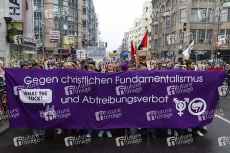 Gegendemonstration zum 'Marsch für das Leben', Berlin