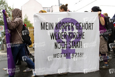 Gegendemonstration zum 'Marsch für das Leben', Berlin