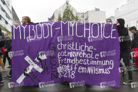 Gegendemonstration zum 'Marsch für das Leben', Berlin
