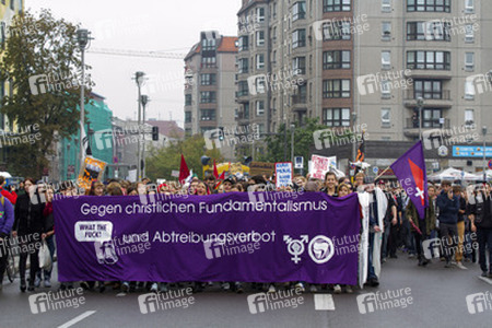 Gegendemonstration zum 'Marsch für das Leben', Berlin
