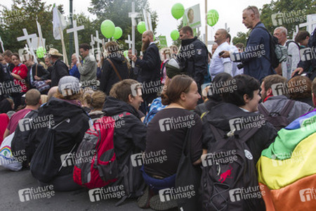 Gegendemonstration zum 'Marsch für das Leben', Berlin