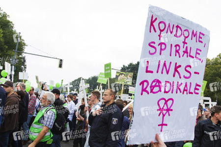 Gegendemonstration zum 'Marsch für das Leben', Berlin