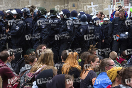 Gegendemonstration zum 'Marsch für das Leben', Berlin