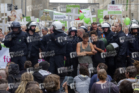 Gegendemonstration zum 'Marsch für das Leben', Berlin