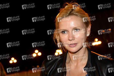 Veronica Ferres bei der Ankunft auf dem San Sebastian Film Festival 2014