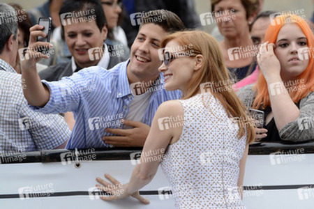 Ankunft von Jessica Chastain beim San Sebastian Film Festival 2014