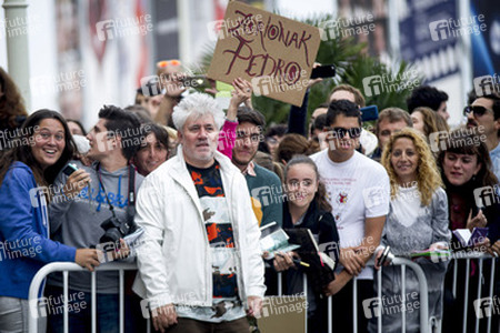 Ankunft von Pedro Almodóvar auf dem San Sebastian Film Festival 2014