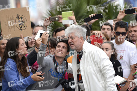Ankunft von Pedro Almodóvar auf dem San Sebastian Film Festival 2014