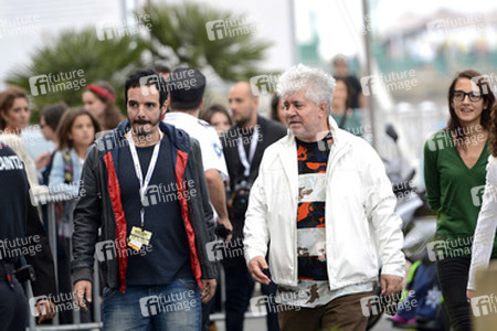 Ankunft von Pedro Almodóvar auf dem San Sebastian Film Festival 2014